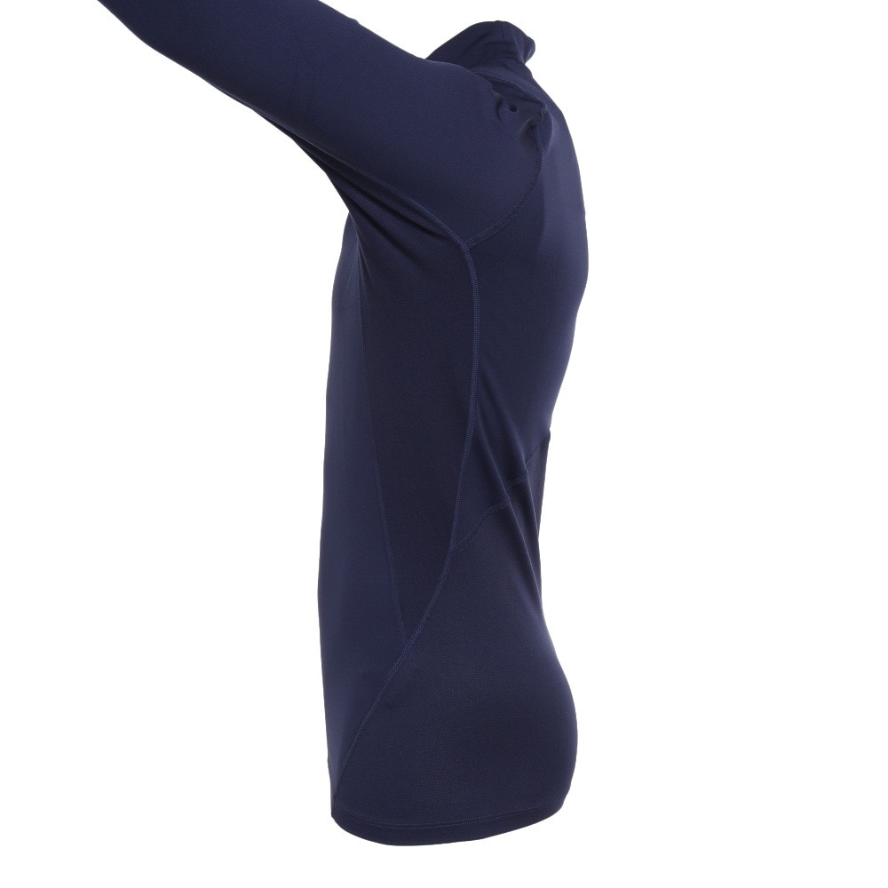 アンダーアーマー（UNDER ARMOUR）（メンズ）着圧 長袖 コンプレッション 冬用 コールドギアアーマー モックシャツ 1366072 410 速乾