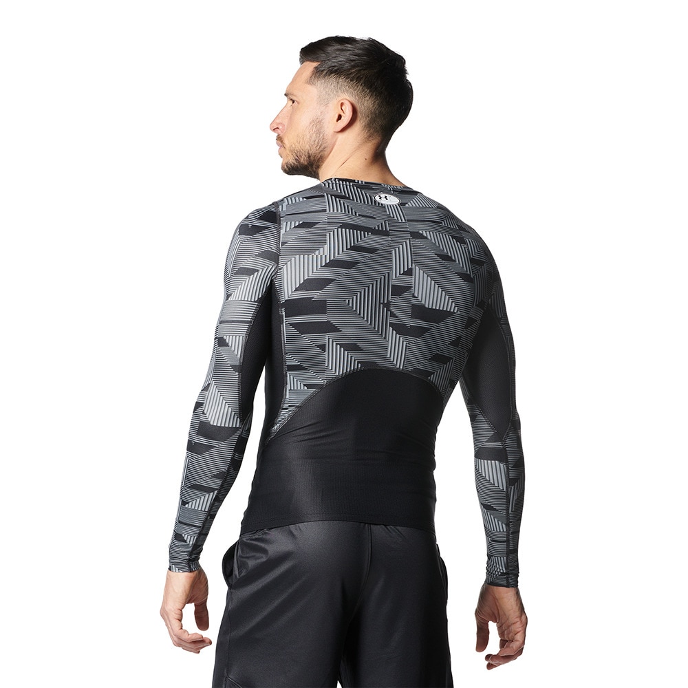 アンダーアーマー（UNDER ARMOUR）（メンズ）長袖シャツ メンズ アイソチル コンプレッション NV 1378346 001 冷感 速乾 ヒートギア(夏向け)