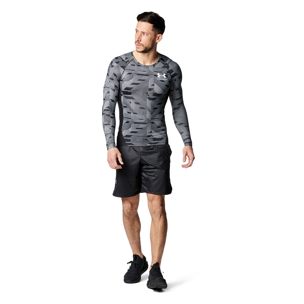 アンダーアーマー（UNDER ARMOUR）（メンズ）長袖シャツ メンズ アイソチル コンプレッション NV 1378346 001 冷感 速乾 ヒートギア(夏向け)