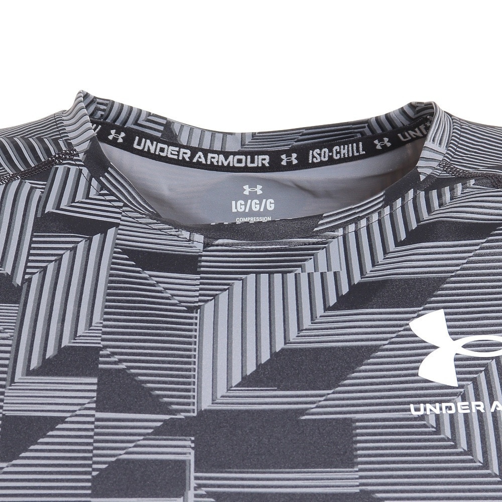 アンダーアーマー（UNDER ARMOUR）（メンズ）長袖シャツ メンズ アイソチル コンプレッション NV 1378346 001 冷感 速乾 ヒートギア(夏向け)