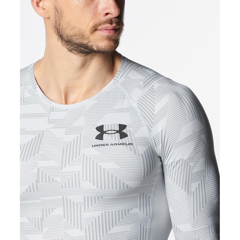 アンダーアーマー（UNDER ARMOUR）（メンズ）長袖シャツ メンズ アイソチル コンプレッション 1378346 014 冷感 速乾 ヒートギア(夏向け)