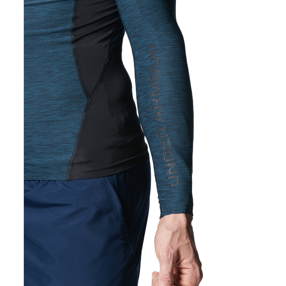 アンダーアーマー（UNDER ARMOUR）（メンズ）長袖 UA ヒートギア(夏向け) ロングスリーブ ノベルティ 1378352 414 ブルー