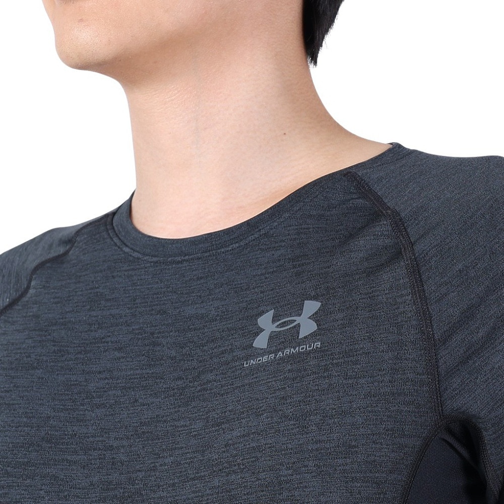 アンダーアーマー（UNDER ARMOUR）（メンズ）コールドギアアーマー コンプレッション ツイスト クルーシャツ1381354 001