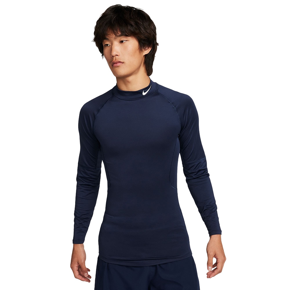 ナイキ（NIKE）（メンズ）ナイキ プロ Dri-FIT フィットネス モックネック ロングスリーブ トップ FB7909-451