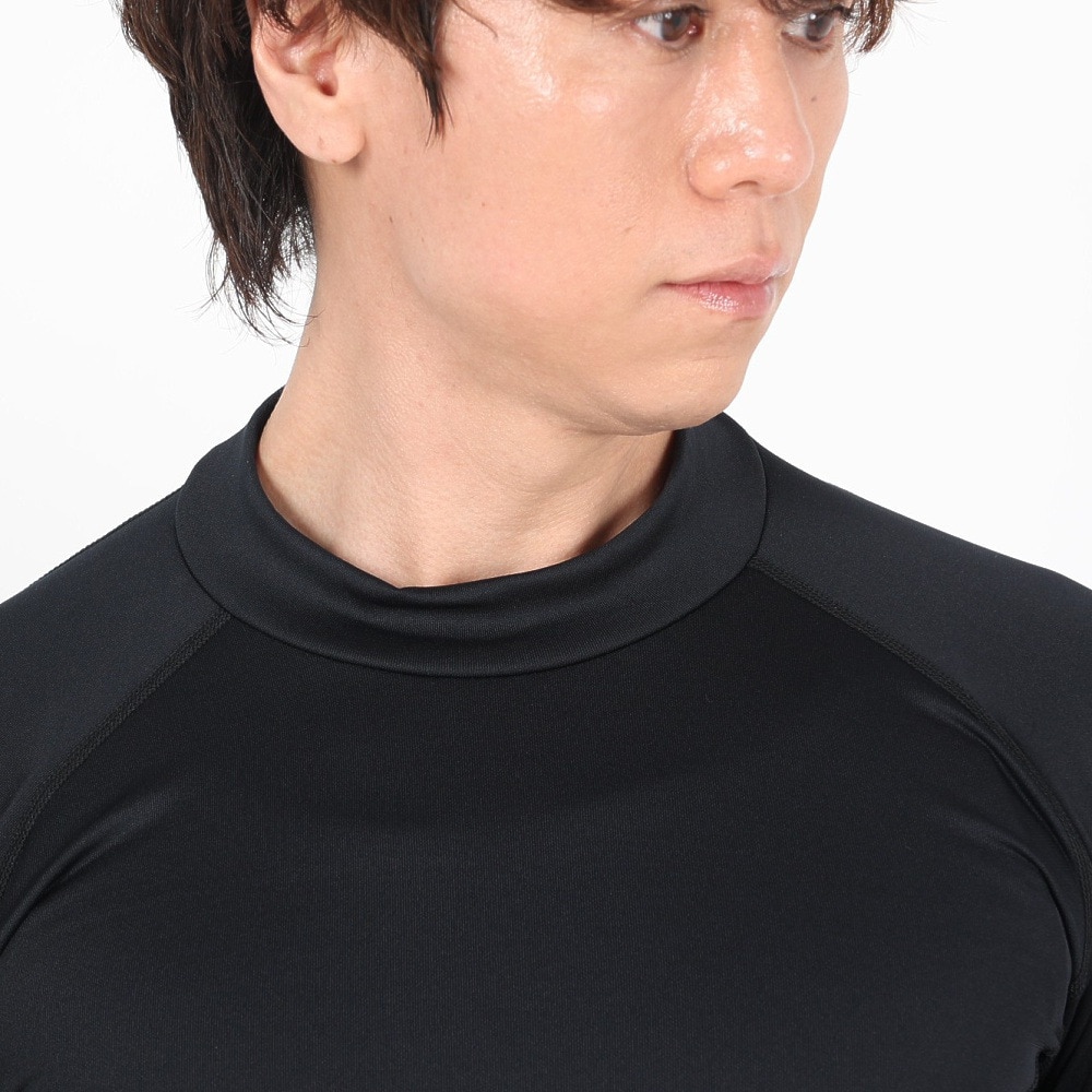 デュアリグ（DUARIG）（メンズ）ヒートクロス モックネック長袖シャツ 3F0001-AHET-786ES BLK