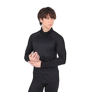 (メンズ)ウィンドクロス 保温ネック長袖シャツ 3F0007-AHET-786ES BLK