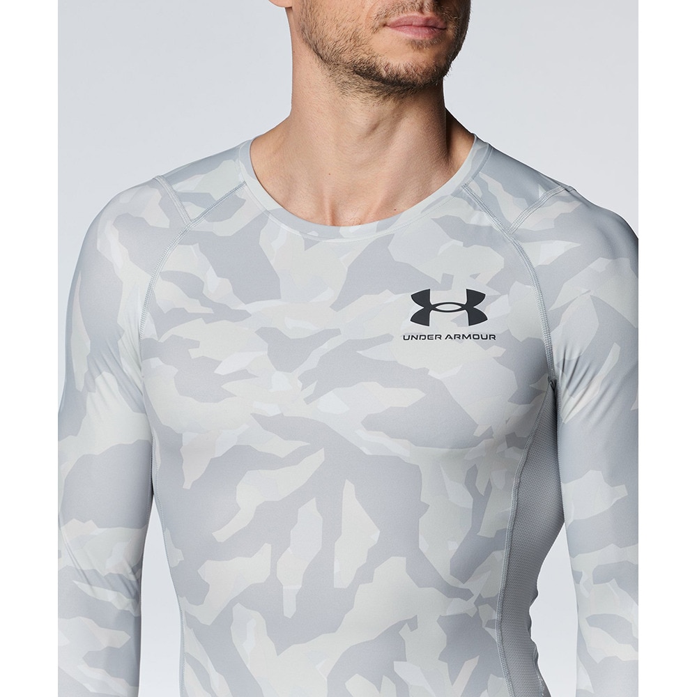 アンダーアーマー（UNDER ARMOUR）（メンズ）長袖 ストレッチ 抗菌防臭 アイソチル コンプレッション ノベルティ ロングスリーブ シャツ 1384786 011