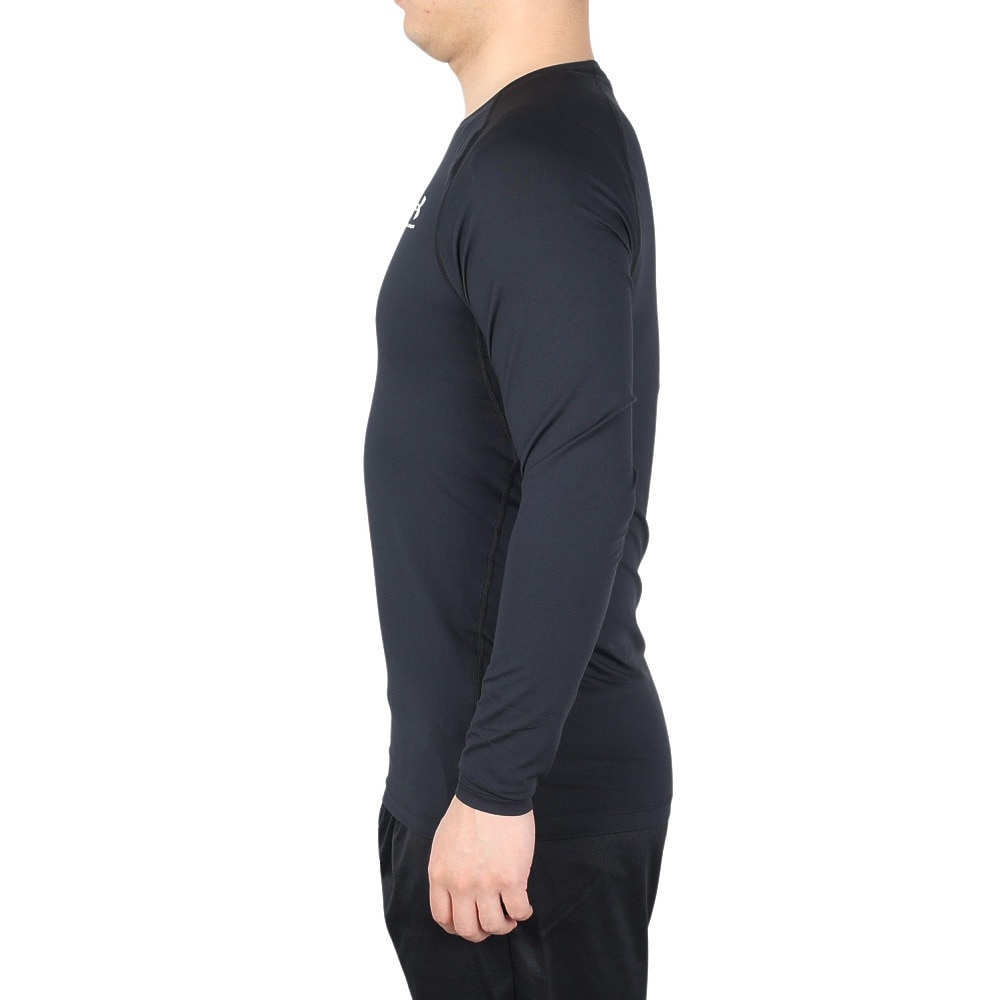 アンダーアーマー（UNDER ARMOUR）（メンズ）長袖 速乾 ストレッチ 抗菌防臭 uv ネイビー ヒートギア フィッティド ロングスリーブシャツ 1387940 011