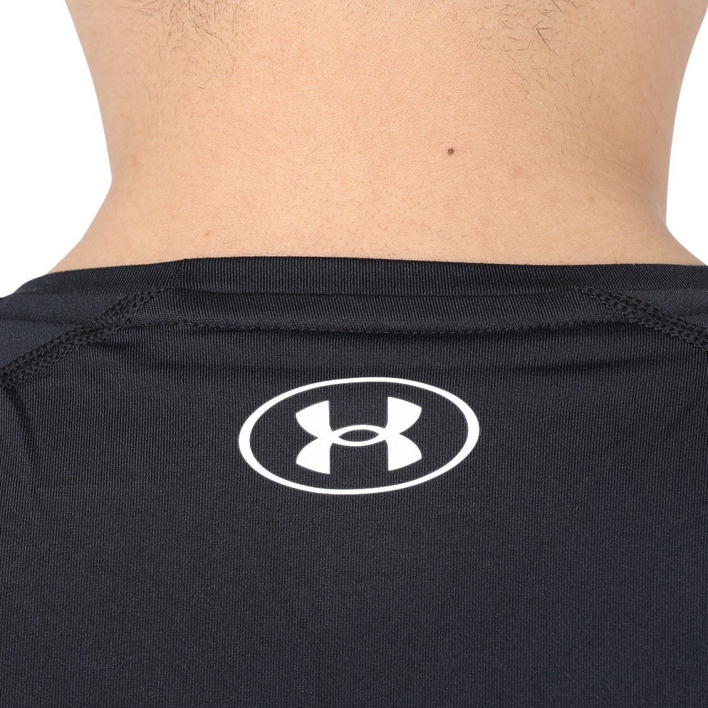 アンダーアーマー（UNDER ARMOUR）（メンズ）長袖 速乾 ストレッチ 抗菌防臭 uv ネイビー ヒートギア フィッティド ロングスリーブシャツ 1387940 011