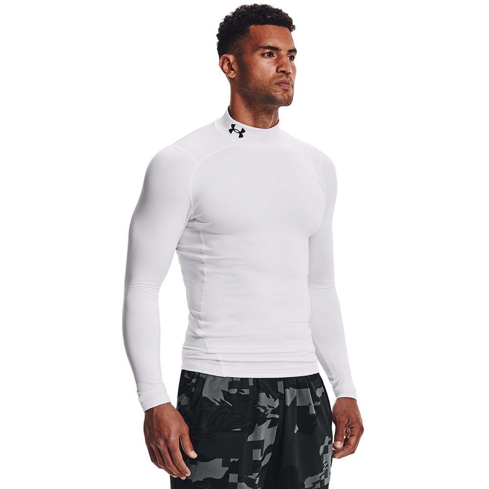 アンダーアーマー（UNDER ARMOUR）（メンズ）コールドギアアーマー コンプレッション ロングスリーブ モックネック シャツ 1366072 100