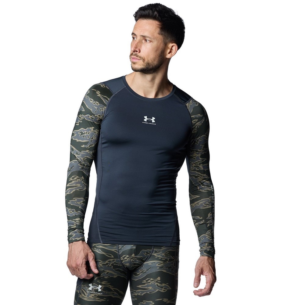 アンダーアーマー（UNDER ARMOUR）（メンズ）ヒートギアアーマー ノベルティ 長袖シャツ 1388213 016