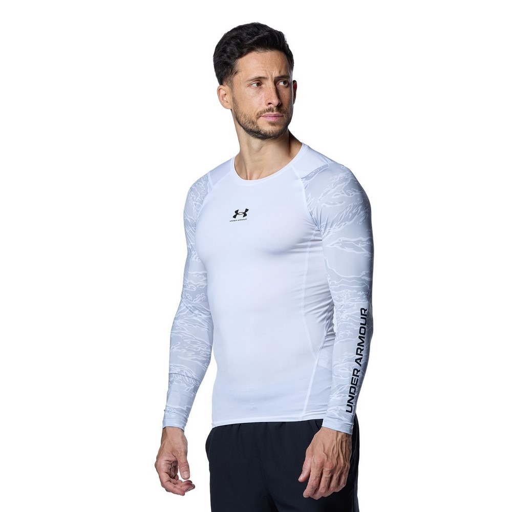 アンダーアーマー（UNDER ARMOUR）（メンズ）ヒートギアアーマー ノベルティ 長袖シャツ 1388213 100