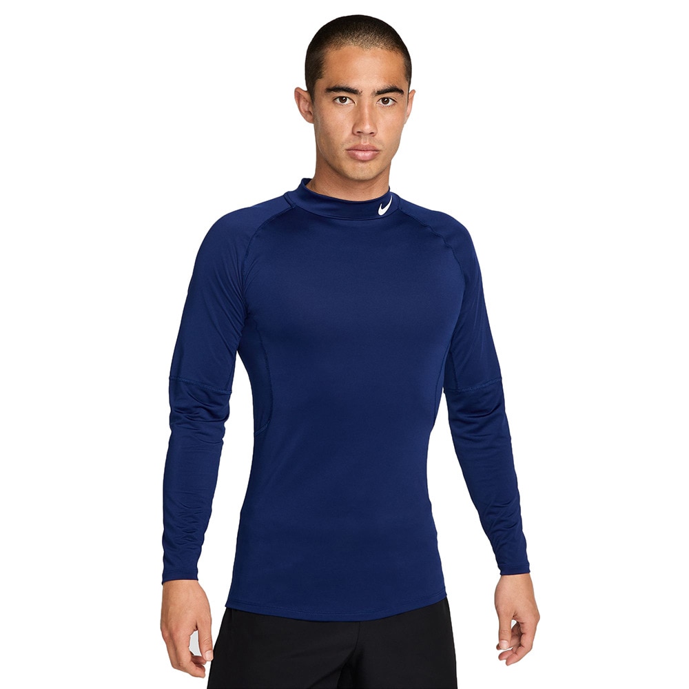 ナイキ（NIKE）（メンズ）ナイキ プロドライフィット フィットネス モックネック ロングスリーブ トップ FB7909-492