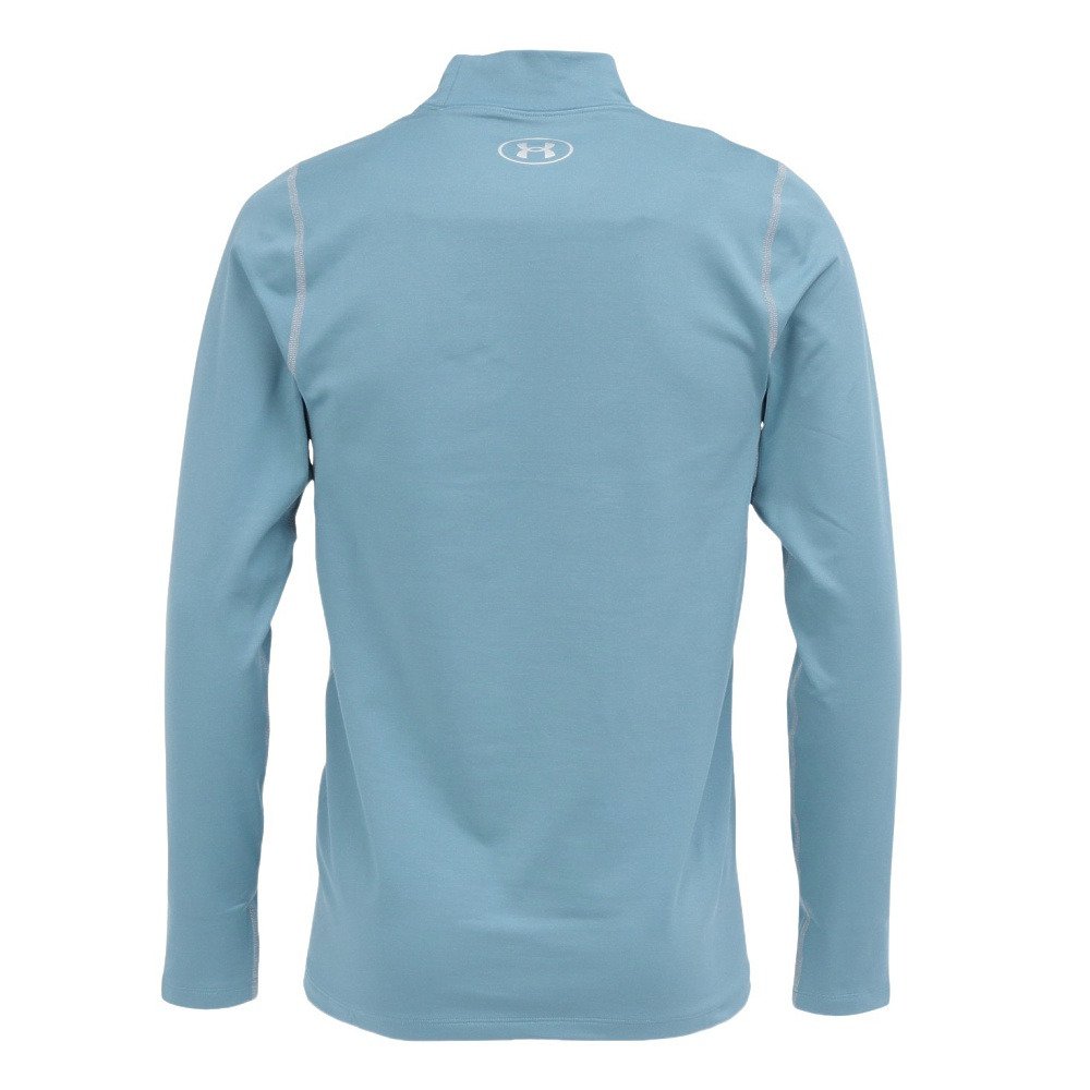 58アンダーアーマー1299170フィッティドコールドギアSサイズ長袖グレー青系 アンダーアーマー（UNDER ARMOUR）（メンズ）コールドギア フィッティ