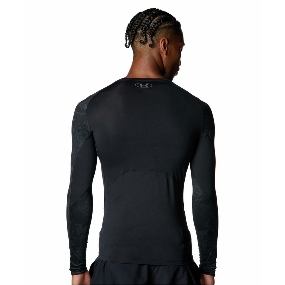 アンダーアーマー（UNDER ARMOUR）（メンズ）ヒートギア コンプレッション カモ ロングスリーブ シャツ 6007728 001