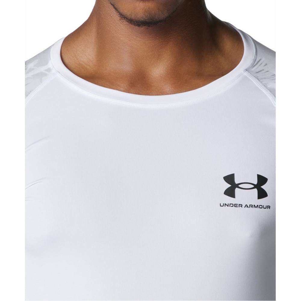 アンダーアーマー（UNDER ARMOUR）（メンズ）ヒートギア コンプレッション カモ ロングスリーブ シャツ 6007728 100
