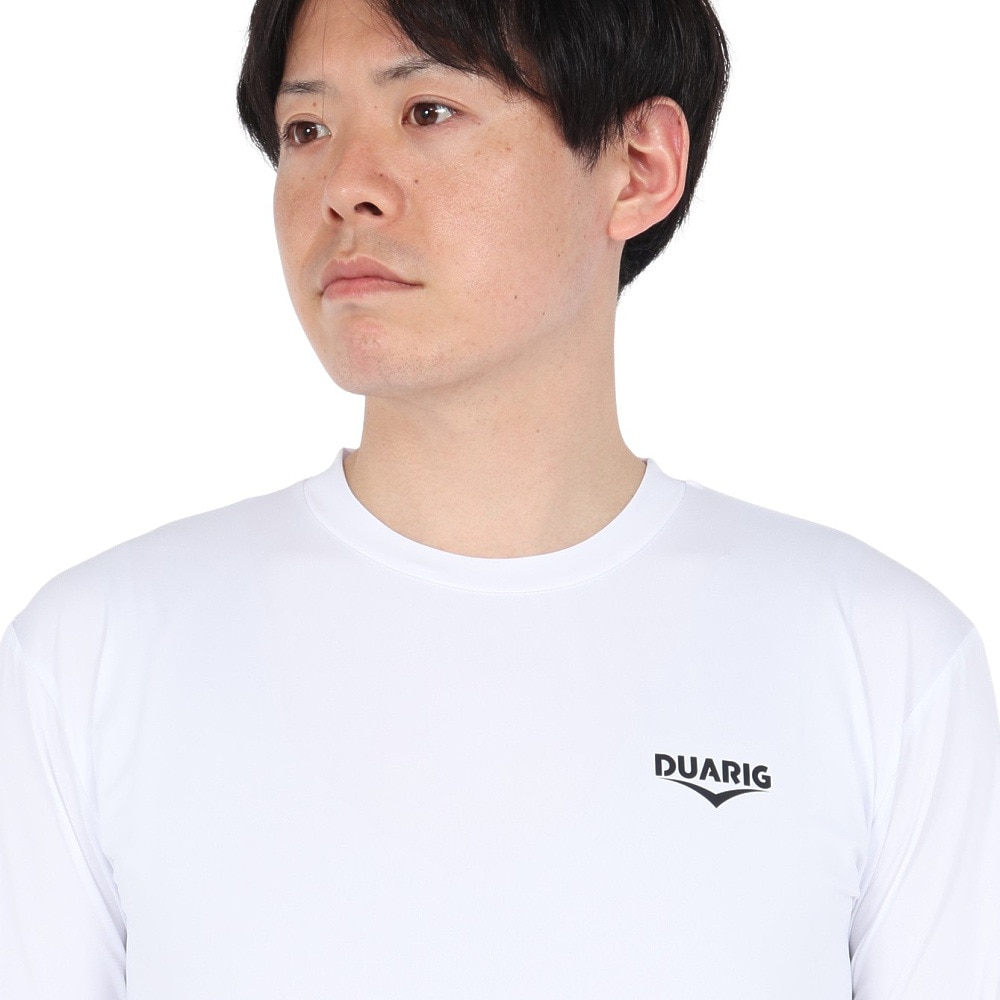 デュアリグ（DUARIG）（メンズ）ドライプラス LOOSE クルーネック 長袖シャツ 5S0008-AHET-786TNR WHT