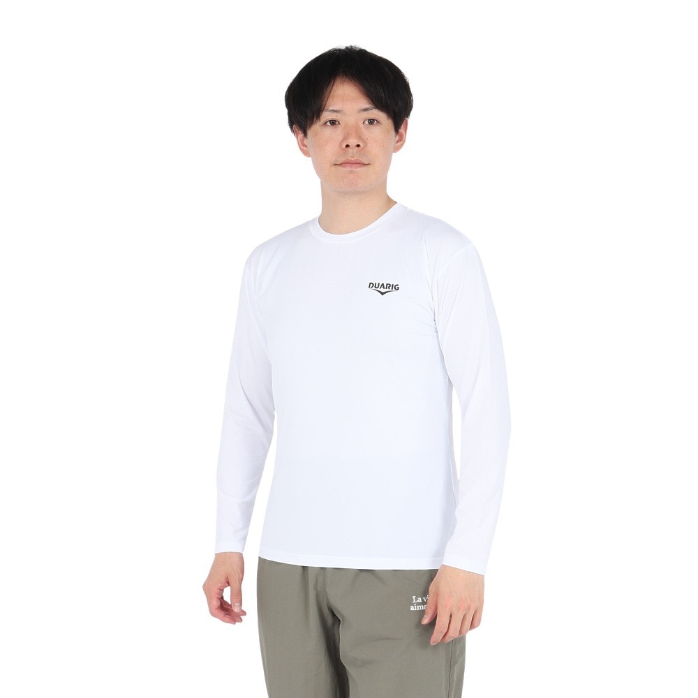 デュアリグ（DUARIG）（メンズ）ドライプラス LOOSE クルーネック 長袖シャツ 5S0008-AHET-786TNR WHT