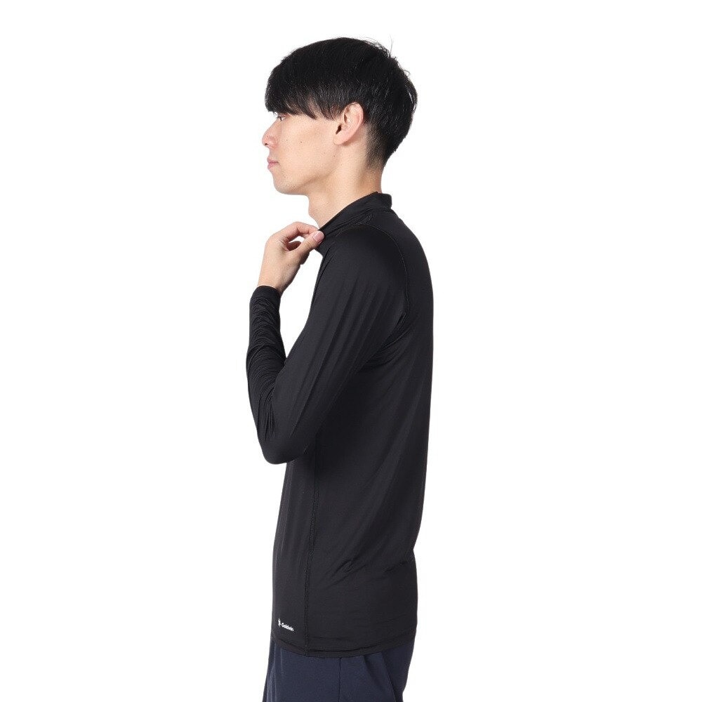 シースリーフィット（C3fit）（メンズ）クーリング モックネック ロングスリーブgC62110 BK