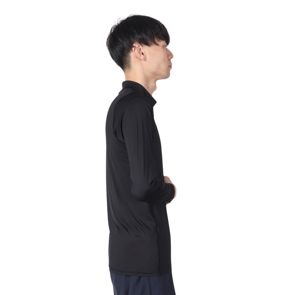 シースリーフィット（C3fit）（メンズ）クーリング モックネック ロングスリーブgC62110 BK