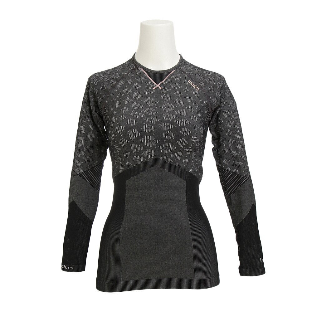  BLACK COMB EVOLUTION WARM BASELAYER SHIRT 170951 odlo concrete grey