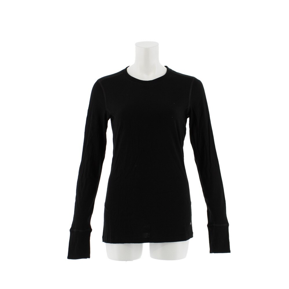  【多少の傷汚れありの為大奉仕】NATURAL 100 MERINO WARM ベースレイヤー 長袖Tシャツ 110411 BLK オンライン価格