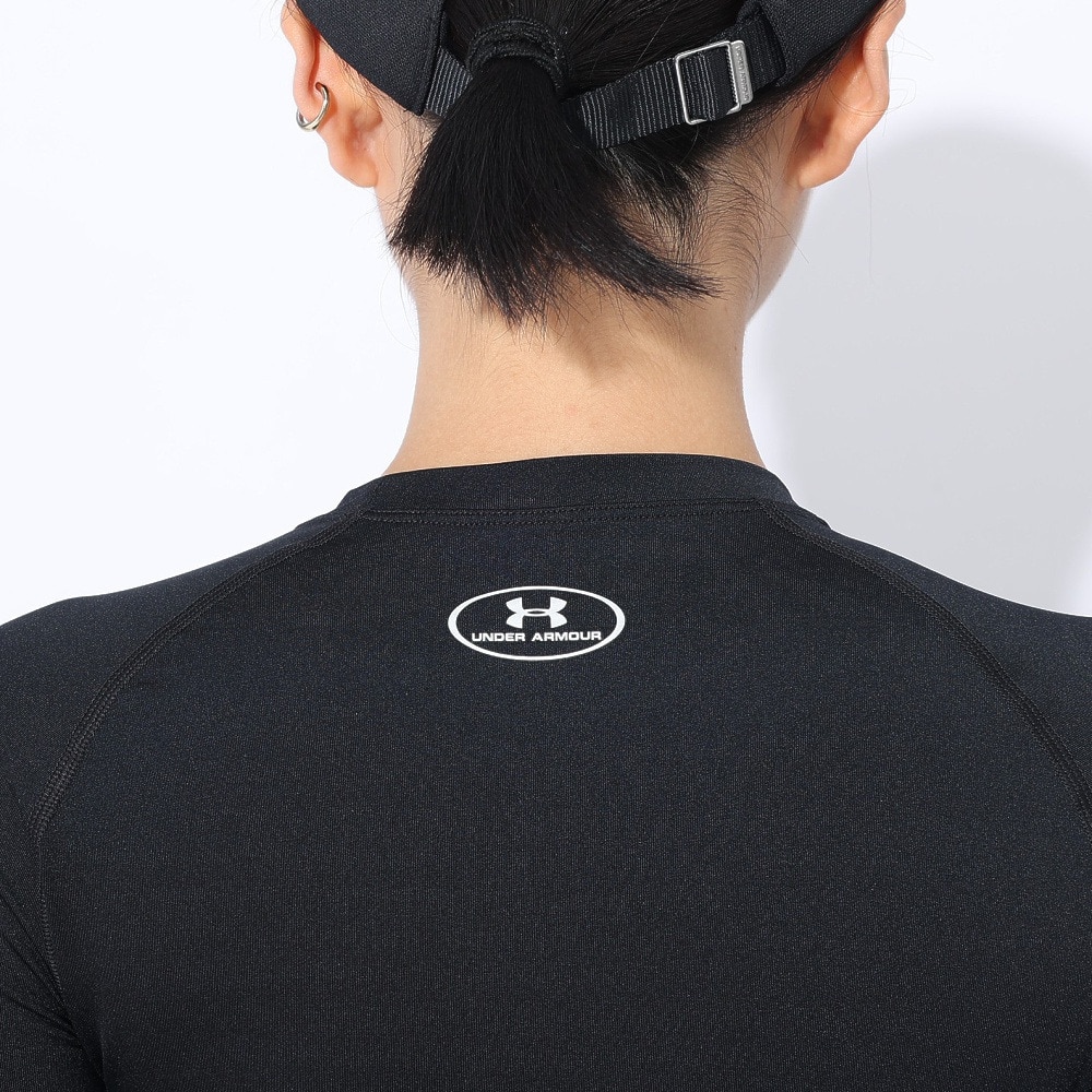 アンダーアーマー（UNDER ARMOUR）（レディース）ヒートギア(夏向け) コンプレッション クルーネック 長袖シャツ 1358604 BLK AT オンライン価格 速乾