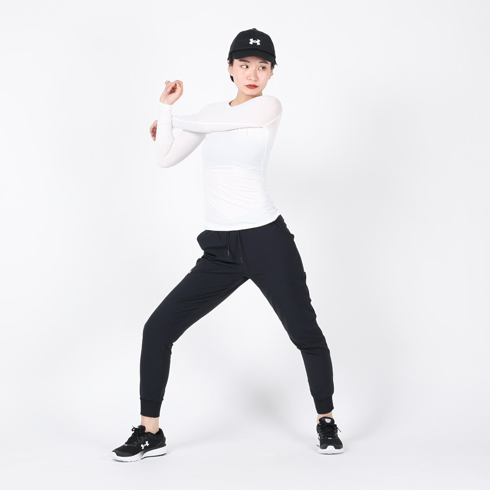 アンダーアーマー（UNDER ARMOUR）（レディース）ヒートギア(夏向け) コンプレッション クルーネック 長袖シャツ 1358604 WHT AT オンライン価格 速乾