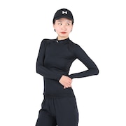 アンダーアーマー（UNDER ARMOUR）（レディース）ヒートギア コンプレッション ロングスリーブ モック 1358605 BLK AT オンライン価格