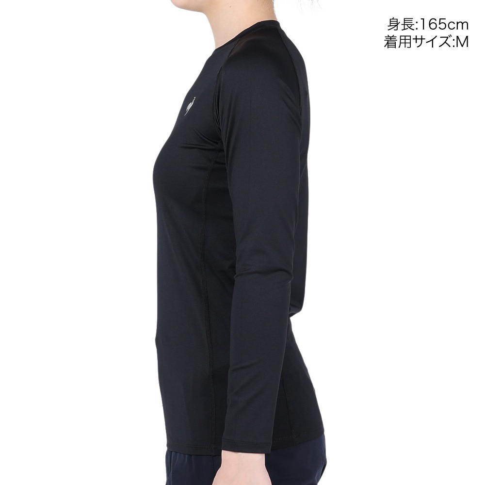 ルコックスポルティフ（lecoqsportif）（レディース）長袖シャツ レディース クルーネックインナー QMWWJB90XB BK