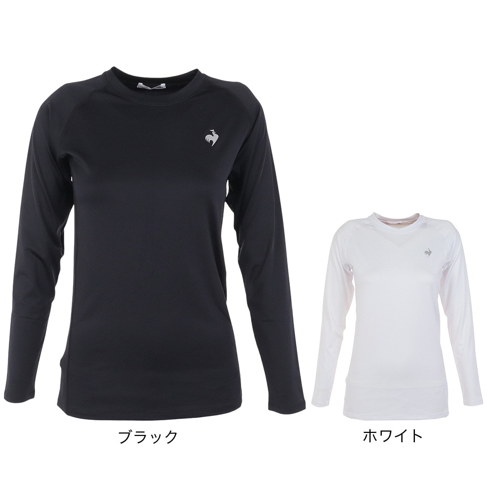 ルコックスポルティフ（lecoqsportif）（レディース）長袖シャツ レディース クルーネックインナー QMWWJB90XB BK