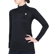 ルコックスポルティフ（lecoqsportif）（レディース）長袖シャツ レディース モックネックインナー QMWWJB91XB BK