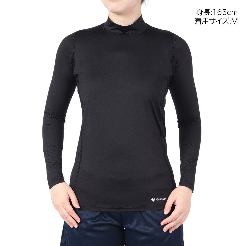 シースリーフィット（C3fit）（レディース）クーリング モックネック ロングスリーブ GCW62110 BK