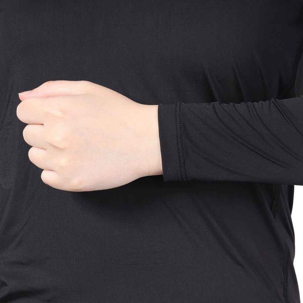 シースリーフィット（C3fit）（レディース）クーリング モックネック ロングスリーブ GCW62110 BK