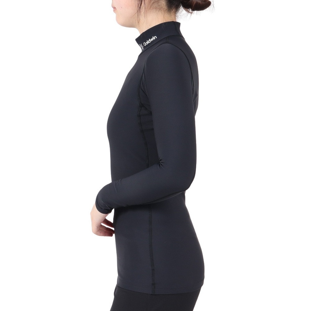シースリーフィット（C3fit）（レディース）光電子ウォームハイネックロングスリーブ GCW62302 BK