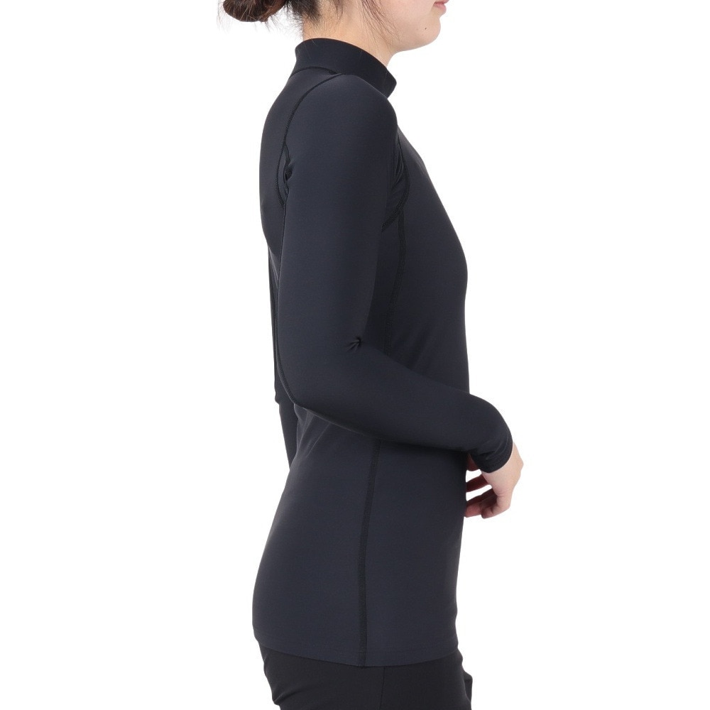 シースリーフィット（C3fit）（レディース）光電子ウォームハイネックロングスリーブ GCW62302 BK