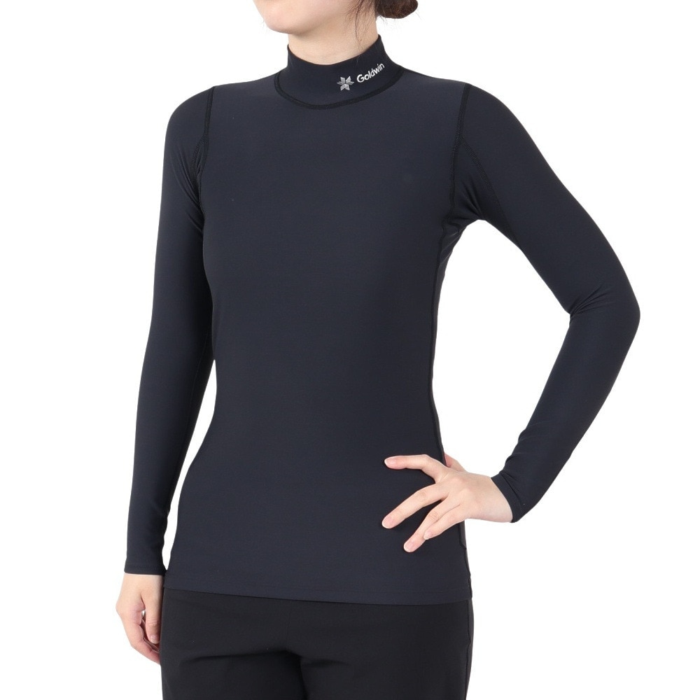 シースリーフィット（C3fit）（レディース）光電子ウォームハイネックロングスリーブ GCW62302 BK