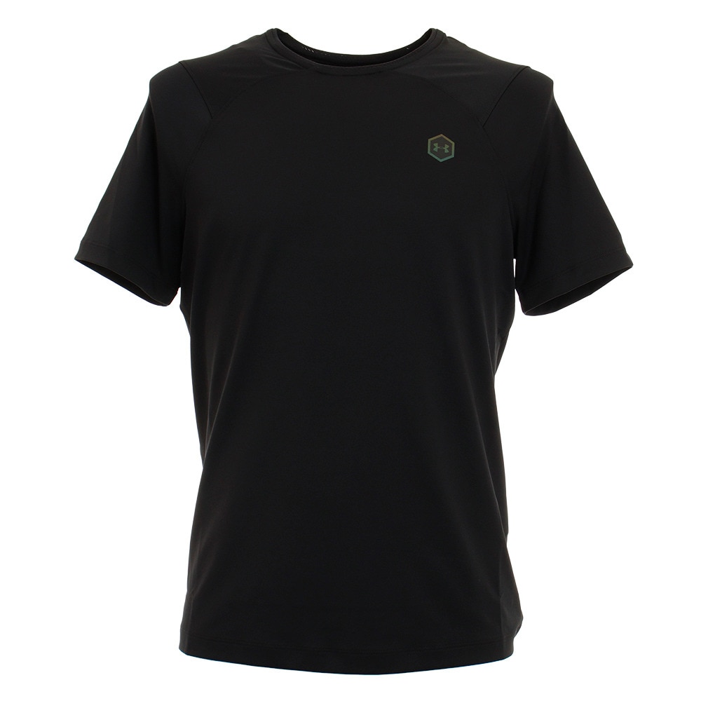  ヒートギアアーマー ラッシュ フィッティド 半袖Tシャツ 1353450 BLK/BLK AT オンライン価格