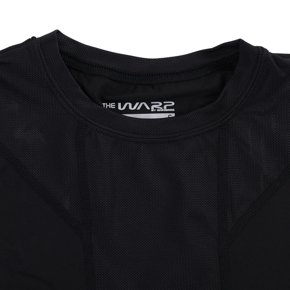 ザ・ワープ・バイ・エネーレ（The Warp By Ennerre）（メンズ）半袖Tシャツ メンズ 接触冷感 クール コンプレッション WB3KJT42 BLK