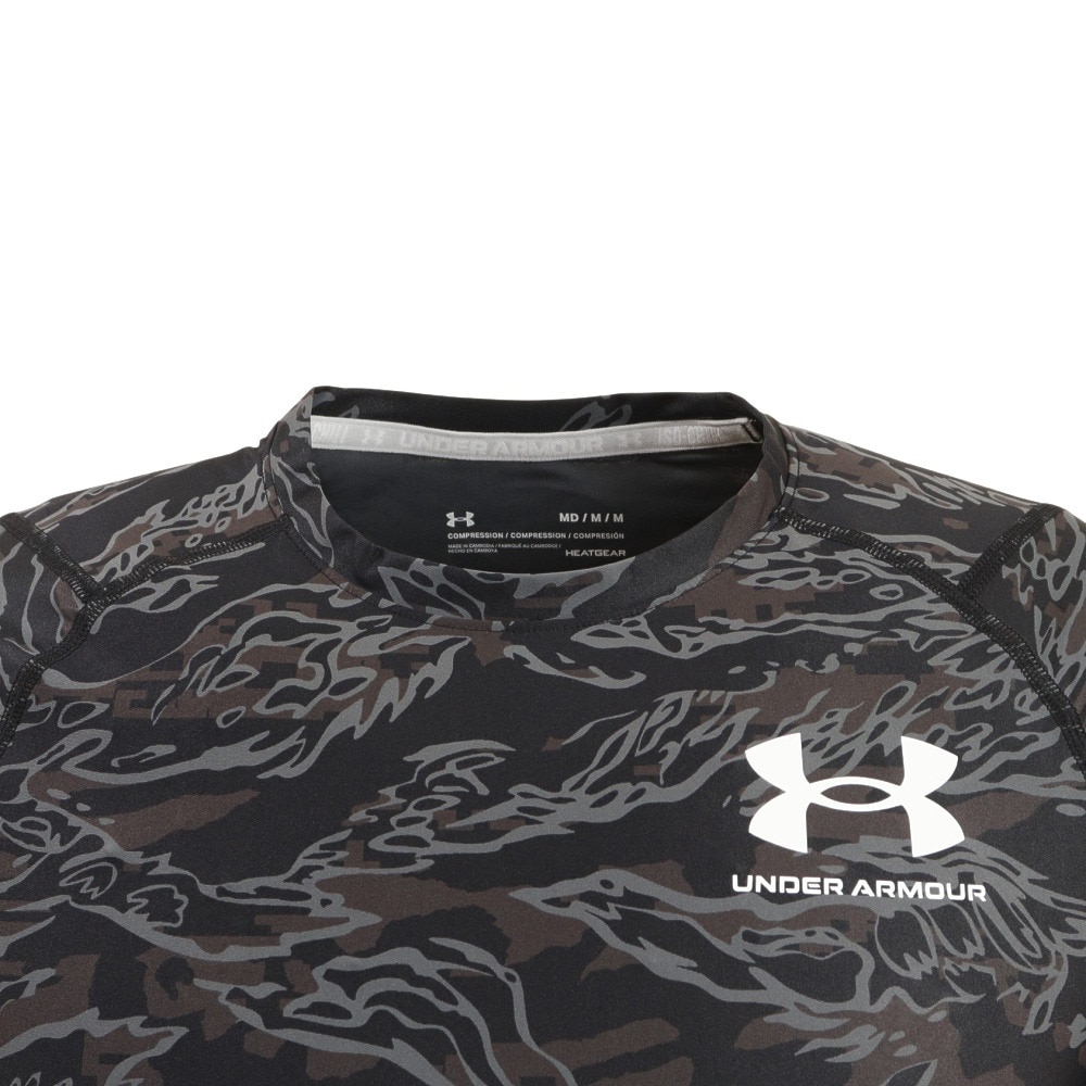 アンダーアーマー（UNDER ARMOUR）（メンズ）接触冷感 アイソチル コンプレッション 半袖 シャツ プリント 1371892 001 速乾 ヒートギア(夏向け)