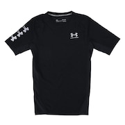 アンダーアーマー（UNDER ARMOUR）（メンズ）ヒートギア(夏向け) ショートスリーブ シャツ ノベルティ 1371896 001 速乾 ブラック