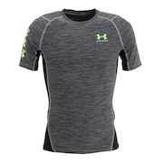 アンダーアーマー（UNDER ARMOUR）（メンズ）ヒートギア(夏向け) ショートスリーブ シャツ ノベルティ 1371896 035 グレー