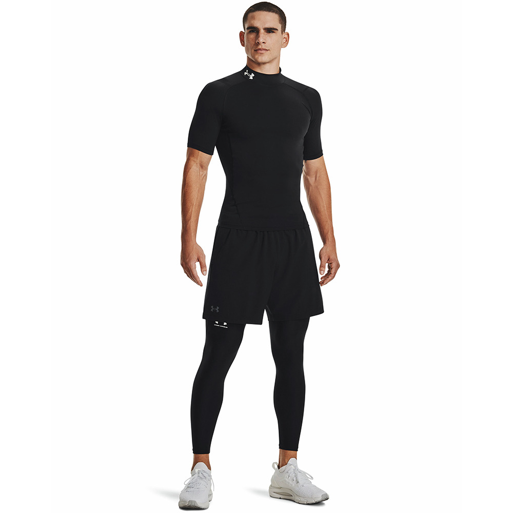 アンダーアーマー（UNDER ARMOUR）（メンズ）ヒートギア(夏向け) コンプレッション モック ショートスリーブ シャツ 1372586 001 速乾