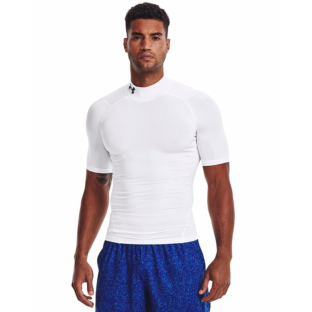 アンダーアーマー（UNDER ARMOUR）（メンズ）ヒートギア(夏向け) コンプレッション モック ショートスリーブ シャツ 1372586 100 速乾