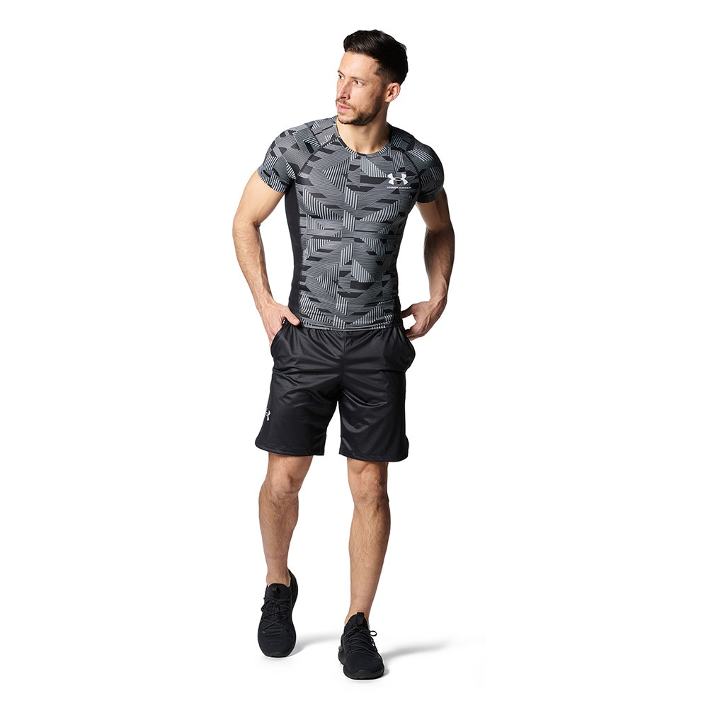 アンダーアーマー（UNDER ARMOUR）（メンズ）半袖 tシャツ 吸汗速乾 冷感 ブラック 黒 アイソチル コンプレッション NV 1378345 001