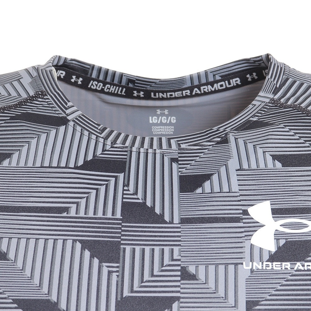 アンダーアーマー（UNDER ARMOUR）（メンズ）半袖 tシャツ 吸汗速乾 冷感 ブラック 黒 アイソチル コンプレッション NV 1378345 001