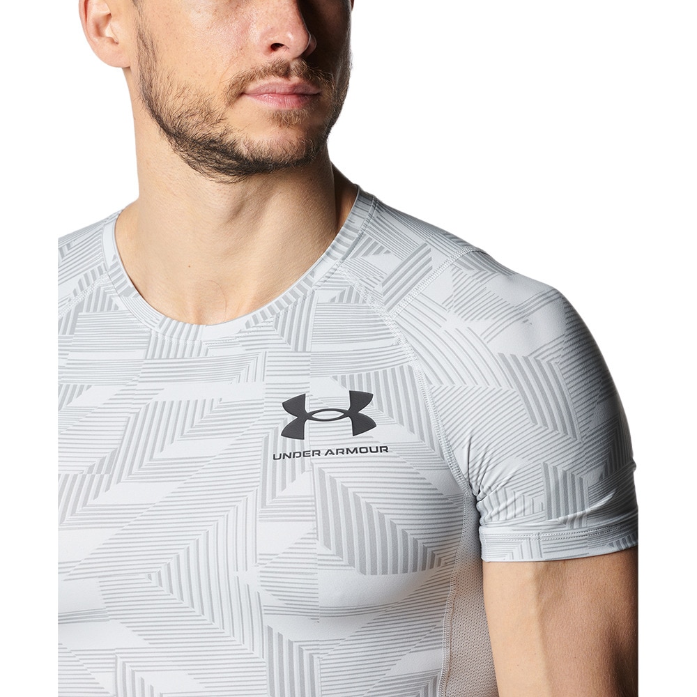 アンダーアーマー（UNDER ARMOUR）（メンズ）半袖シャツ メンズ アイソチル コンプレッション NV 1378345 014 冷感 速乾 ヒートギア(夏向け)