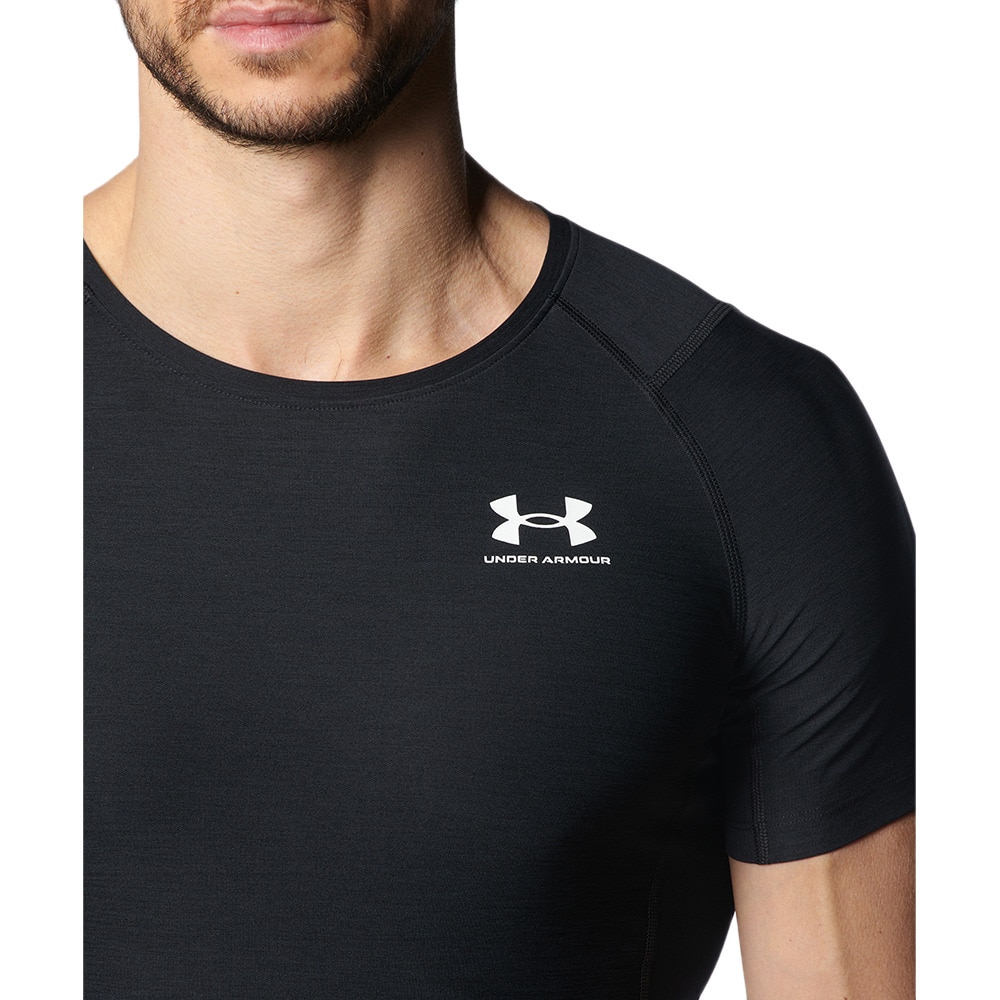 アンダーアーマー（UNDER ARMOUR）（メンズ）半袖 UA ヒートギア(夏向け) ショートスリーブ ノベルティ 1378351 001