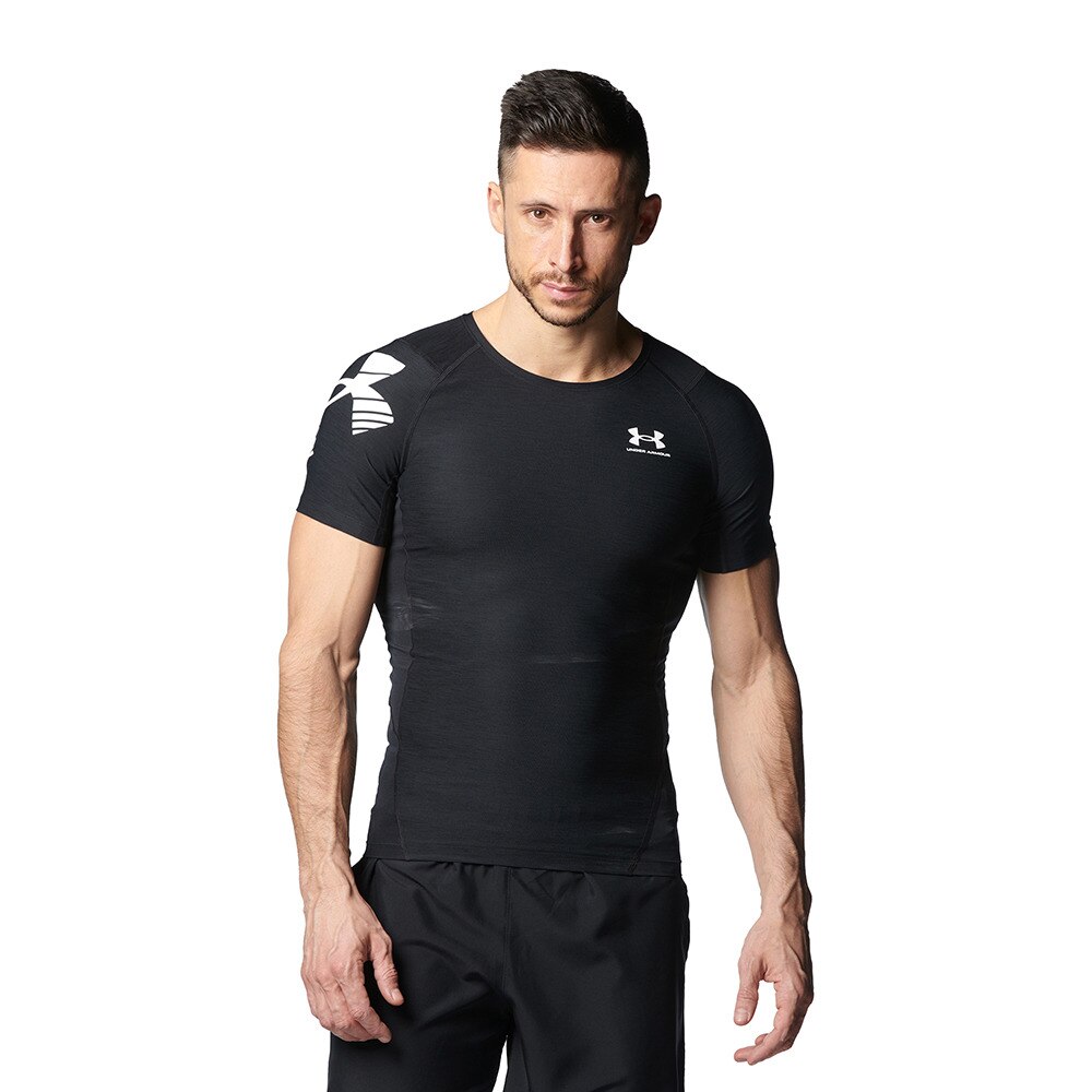 アンダーアーマー（UNDER ARMOUR）（メンズ）半袖 UA ヒートギア(夏向け) ショートスリーブ ノベルティ 1378351 001