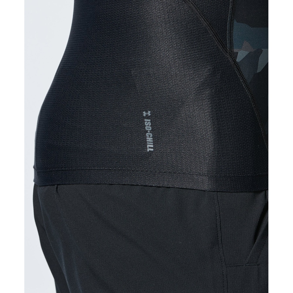 アンダーアーマー（UNDER ARMOUR）（メンズ）コンプレッション インナー 夏用 アイソチル ノベルティ ショートスリーブ シャツ 1384785 001 冷感 消臭